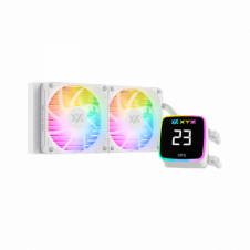 ENFRIAMIENTO LIQUIDO XYZ AQUAPULSE AIO 240MM ARGB PANTALLA DIGITAL BLANCO