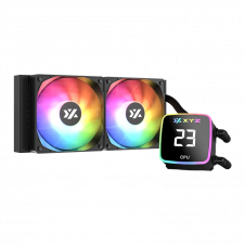 ENFRIAMIENTO LIQUIDO XYZ HYDROVIEW AIO 240MM ARGB PANTALLA DIGITAL NEGRO