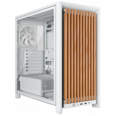 GABINETE CORSAIR 4000D WOOD RS SEMI TORRE BLANCO ROBLE MODULAR