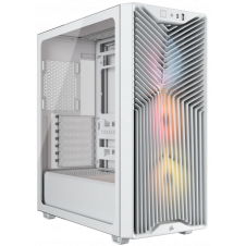GABINETE CORSAIR 3200D RS ARGB SEMI TORRE BLANCO 3 FAN CRISTAL