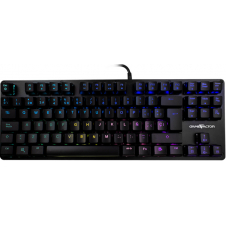 TECLADO GAMER GAME FACTOR KBG500 RGB, TECLADO MECÁNICO, SWITCH KRED BLUE, ALÁMBRICO, NEGRO (ESPAÑOL) KBG500-BL