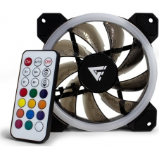 VENTILADOR GAME FACTOR FKG400 RGB, 120MM, 1500RPM, NEGRO - 3 PIEZAS