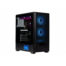 GABINETE NACEB TECHNOLOGY NA-0658LCD, MID-TOWER E-ATX NEGRO