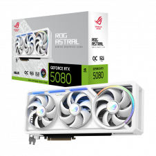 TARJETA DE VIDEO ASUS ROG ASTRAL RTX 5080 WHITE 16GB GDDR7 PCIe 5.0