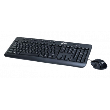 KIT TECLADO Y MOUSE GHIA GTA200 USB ERGONÓMICO MULTIMEDIA NEGRO