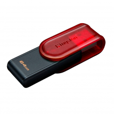 MEMORIA USB KINGSTON DATA TRAVELER EXODIA S 3.0 64GB ROJO KC U3C64 7TR