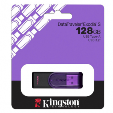 MEMORIA USB KINGSTON DATA TRAVELER EXODIA S 3.0 128GB MORADO KC U3C128 7TP
