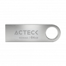 MEMORIA USB ACTECK NOMAD METAL MUF-64000 64 GB USB 2.0 PLATA