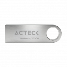 MEMORIA USB ACTECK 16 GB NOMAD METAL MUF-16000 USB 2.0 PLATA