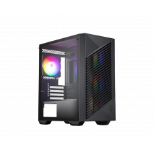 GABINETE MSI PRO FORGE M050A MINI TOWER, M-ATX 4 FANS NEGRO