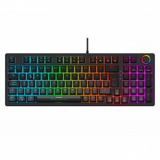 TECLADO GAMER ALAMBRICO BALAM RUSH DOMINAX PRO GK777 MECANICO 90% RGB NEGRO