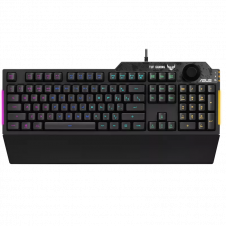 TECLADO ASUS TUF K1 USB 2.0 FULL/TKL CON PERILLA DE VOLUMEN AURA SYNC RGB