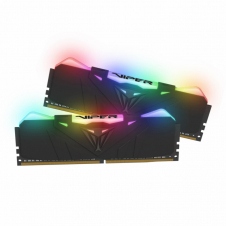 KIT MEMORIA RAM PATRIOT VIPER RGB DDR4, 4000MHZ, 16GB (2 X 8 GB), NON-ECC, CL19, XMP PVR416G400C9K