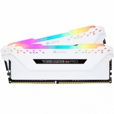 KIT MEMORIA RAM CORSAIR VENGEANCE WHITE DDR4, 3000MHZ, 16GB (2 X 8 GB), NON-ECC, CL15, XMP CMW16GX4M2C3000C15W