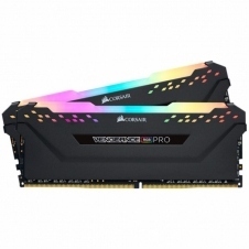 KIT MEMORIA RAM CORSAIR VENGEANCE RGB PRO DDR4, 3600MHZ, 16GB (2X 8 GB), NON-ECC, CL18, XMP CMW16GX4M2C3600C18