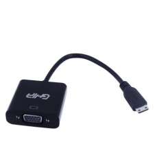 ADAPTADOR GHIA, CONVERSOR DE VIDEO, MINI HDMI MACHO A VGA HEMBRA