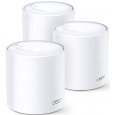 ROUTER TP-LINK DECO X203-PACK 3 PIEZAS AX1800 WHOLE-HOME SISTEMA EN MALLA WI-FI 6 PARA EL HOGAR DUAL-BAND 802.11AX/AC/A/B/G/N 2 RJ45 GIGABIT 4 ANTENAS INTERNAS 560M2 BEAMFORMING SEGURIDAD WPA3