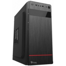 GABINETE STYLOS STPGAC4B, ATX/MICRO-ATX/MINI-ITX, USB 3.0, FUENTE DE 500W INCLUIDA, NEGRO