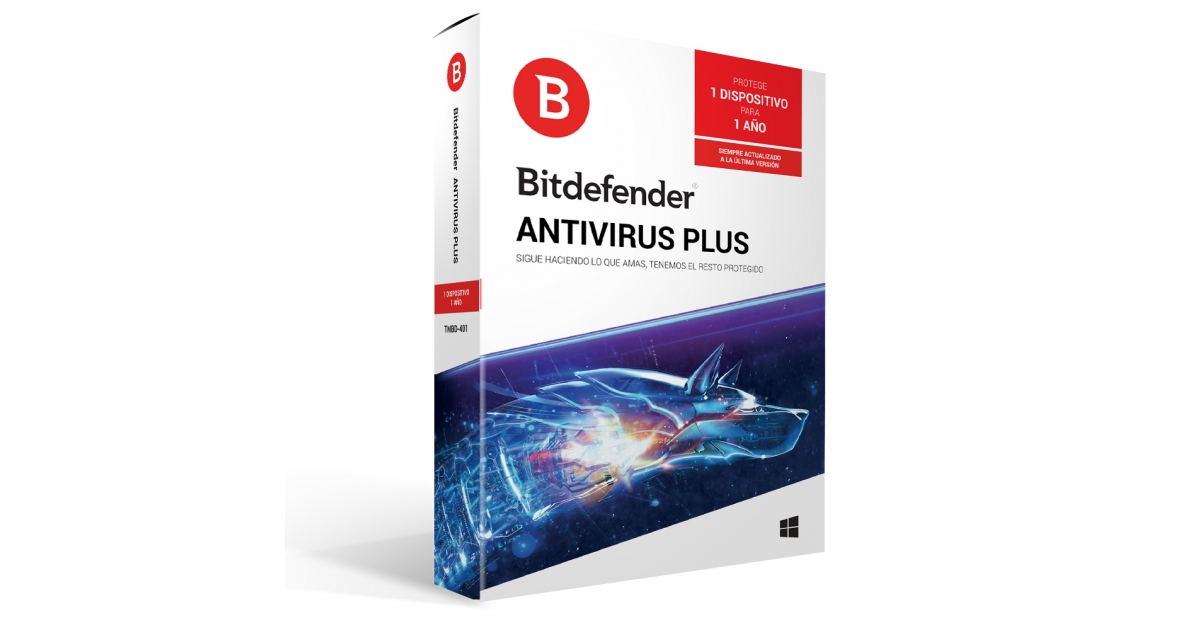BITDEFENDER ANTIVIRUS PLUS 1 USUARIO, 1 AÑO DE VIGENCIA CAJA de…