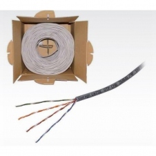 VORAGO BOBINA DE CABLE CAT5E UTP, 305 METROS, GRIS CAB-207