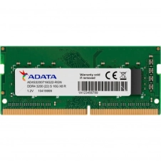 MEMORIA RAM ADATA PREMIER DDR4, 3200MHZ, 16GB, CL22, SODIMM AD4S320016G22-SGN
