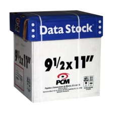 PCM PAPEL STOCK 1 TANTO, 3000 HOJAS DE 9.5'' X 11'', BLANCO