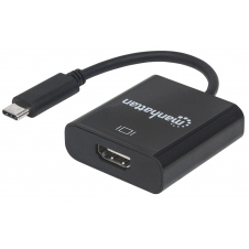 MANHATTAN ADAPTADOR USB-C 3.1 MACHO - HDMI HEMBRA, NEGRO