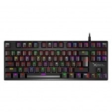 TECLADO GAMER XZEAL XZ1020, TECLADO MECÁNICO, SWITCH RED, ALÁMBRICO, NEGRO (ESPAÑOL) XZKX020B
