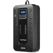 NO BREAK CYBER POWER EC850LCD, 12 CONTACTOS 850VA, 510W, ECOCONTROLLER