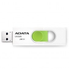 MEMORIA ADATA 64GB USB 3.2 UV320 RETRACTIL BLANCO-VERDE