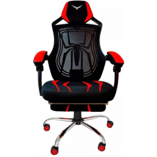 Naceb Silla Gamer Spider, hasta 120Kg, Negro/Rojo NA-0928