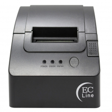 EC LINE EC-PM-58110, IMPRESORA DE TICKETS, TÉRMICA DIRECTA, USB, CORTADOR MANUAL, NEGRO