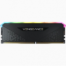 MEMORIA RAM CORSAIR VENGEANCE RGB RS BLACK DDR4, 3200MHZ, 8GB