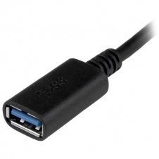 StarTech.com Adaptador USB 3.1 C - USB 3.1 A, 15cm, Negro