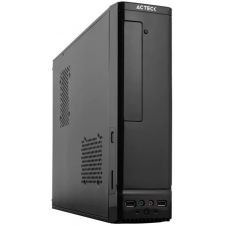 GABINETE ACTECK SLIM ATOM, MICRO ATX/MINI-ITX, 2X USB, INCLUYE FUENTE DE 450W, NEGRO AC-929042