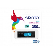 MEMORIA ADATA 32GB USB 3.2 UV320 RETRACTIL NEGRO-AZUL