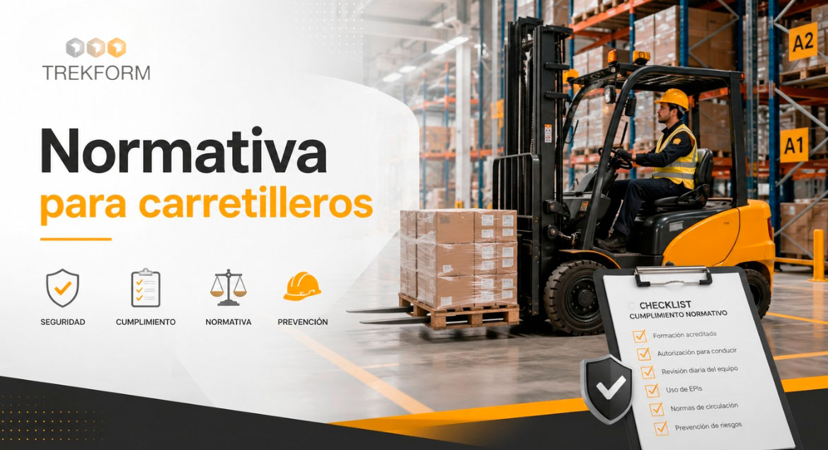 Normativa que afecta a los carretilleros: qué exige la ley y cómo formar correctamente