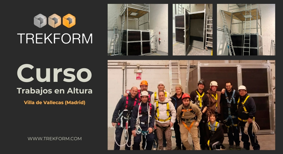Primer Curso Trabajos en Altura en Trekform Madrid - Vallecas