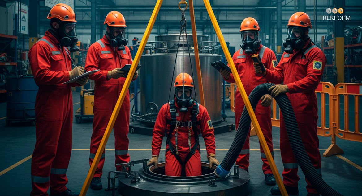 Curso espacios confinados Alcalá de Henares 2026: formación con prácticas reales