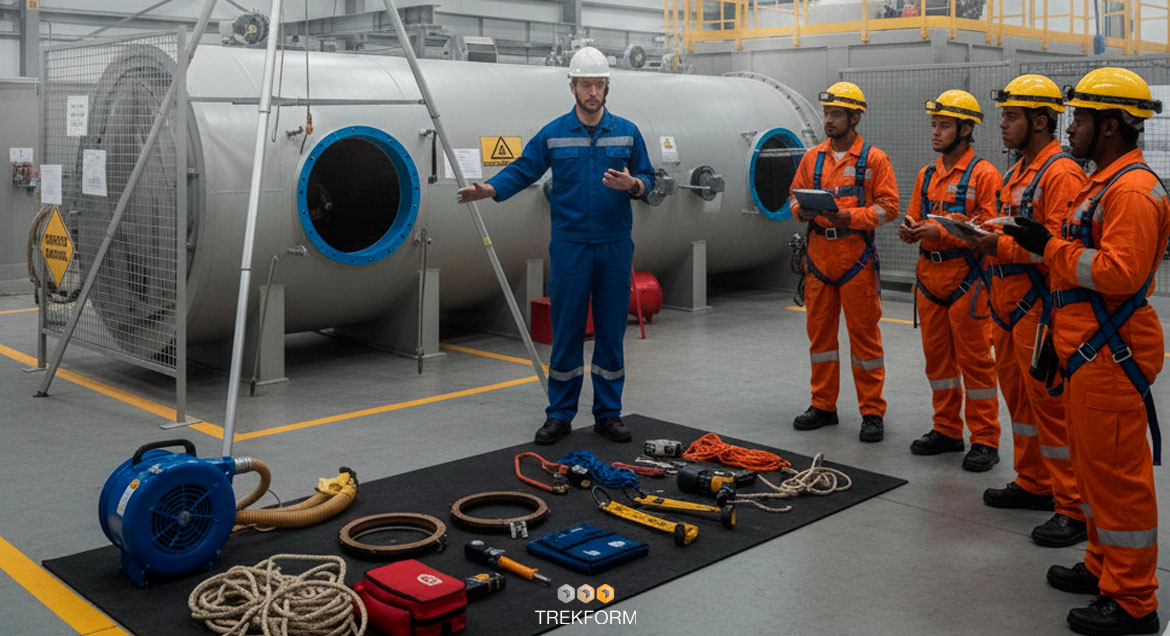 Curso espacios confinados Alcalá de Henares: formación práctica