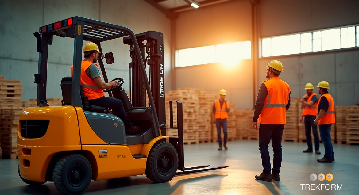 Formación de operario de carretillas elevadoras en Huelva