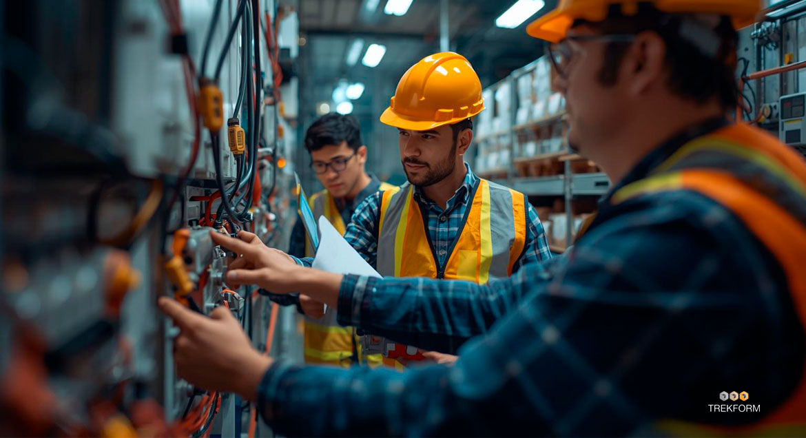 Consejos para reducir el riesgo eléctrico en el trabajo: normas, técnicas y formaciones Trekform