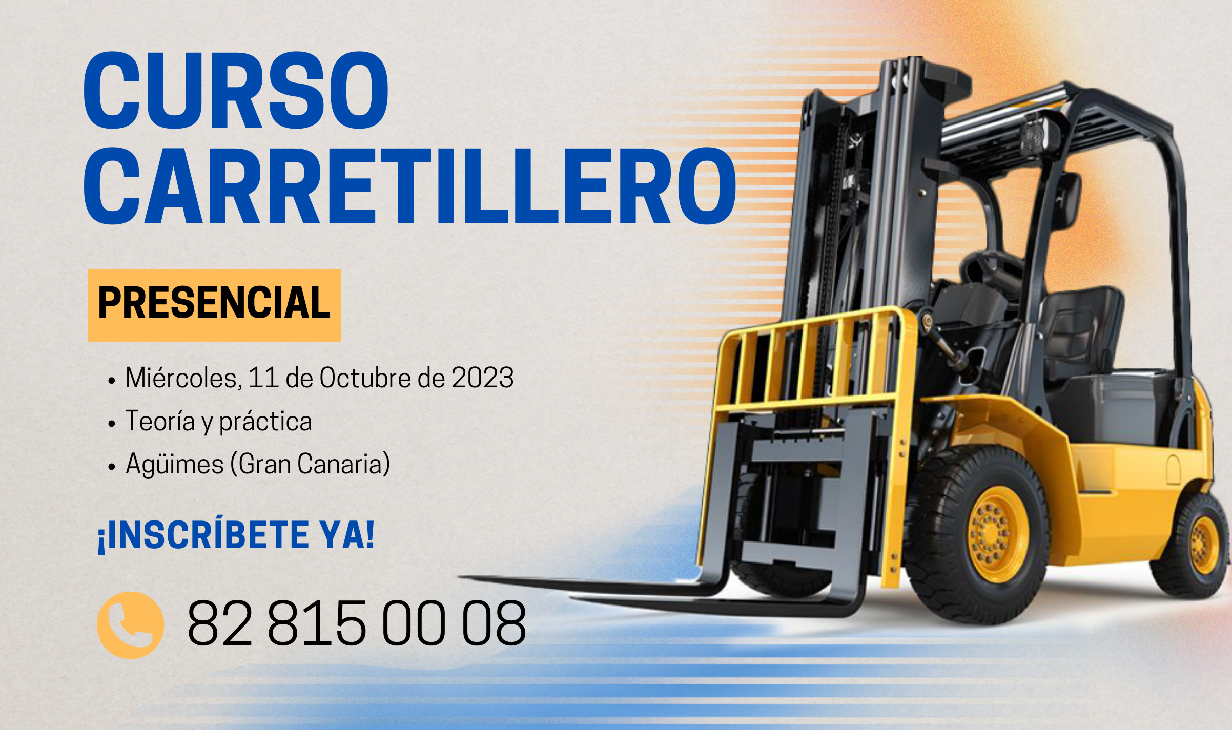 FORMACIÓN CURSO DE CARRETILLERO EN GRAN CANARIA