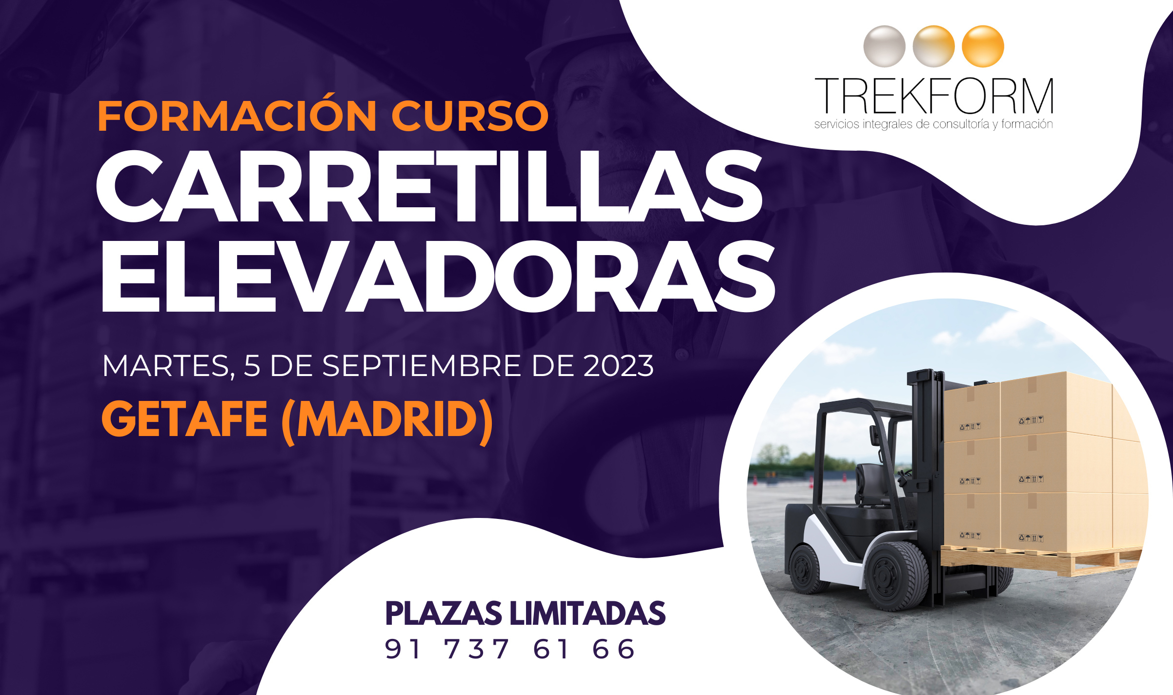 ¡ÚLTIMAS PLAZAS CURSO CARRETILLERO EN GETAFE!