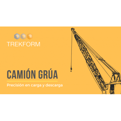 Camión grúa: precisión en carga y descarga