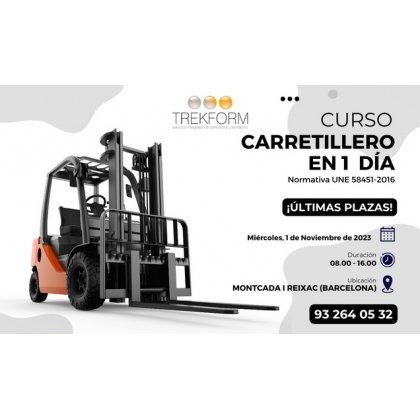 CURSO CARRETILLERO EN 1 DÍA – MONTCADA I REIXAC