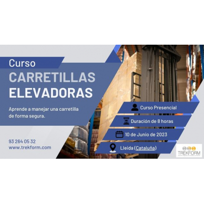 CURSO DE CARRETILLERO TEÓRICO-PRÁCTICO EN LLEIDA