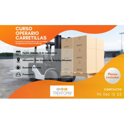 CURSO CARRETILLAS TREKFORM ALICANTE (SEPT.-2023)