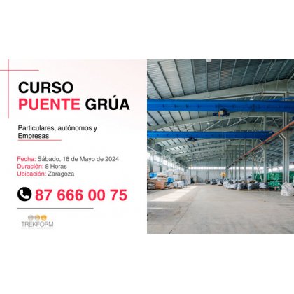 CURSO OPERARIO PUENTE GRÚA EN ZARAGOZA CAPITAL