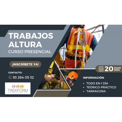 CURSO TRABAJOS EN ALTURA EN REUS (TARRAGONA)